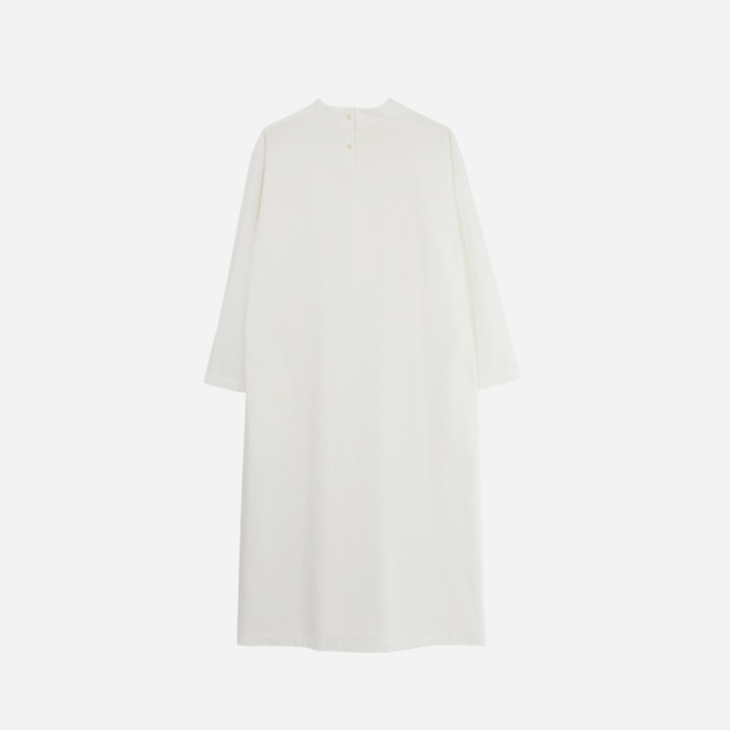 V-neck white dress