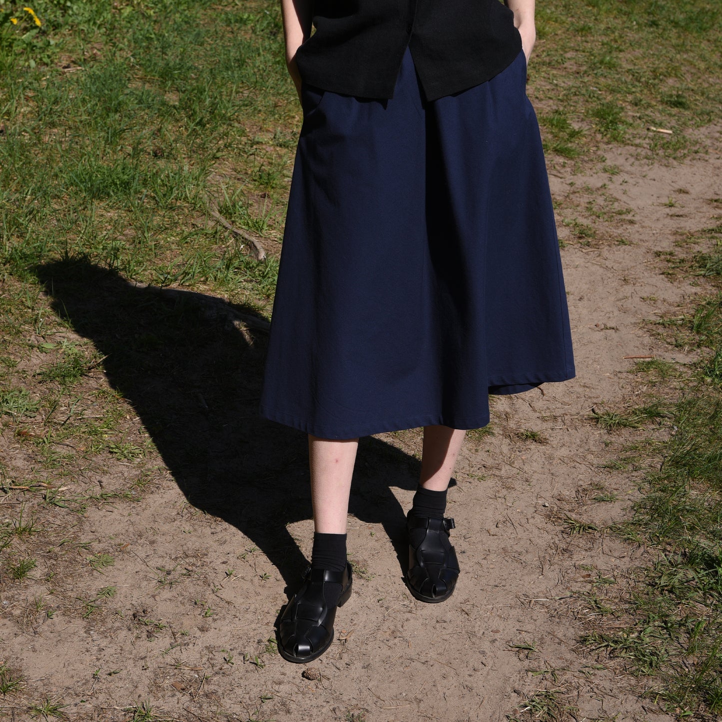 Navy blue skirt