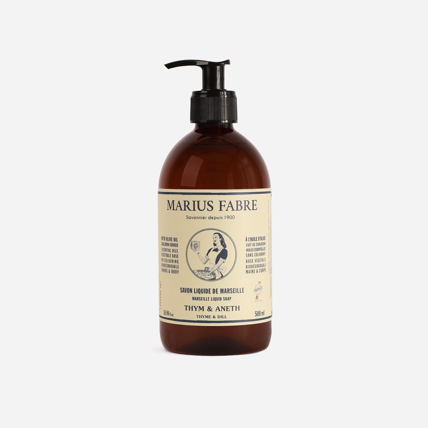 Marseille Thyme & Dill Liquid Soap, 500ml