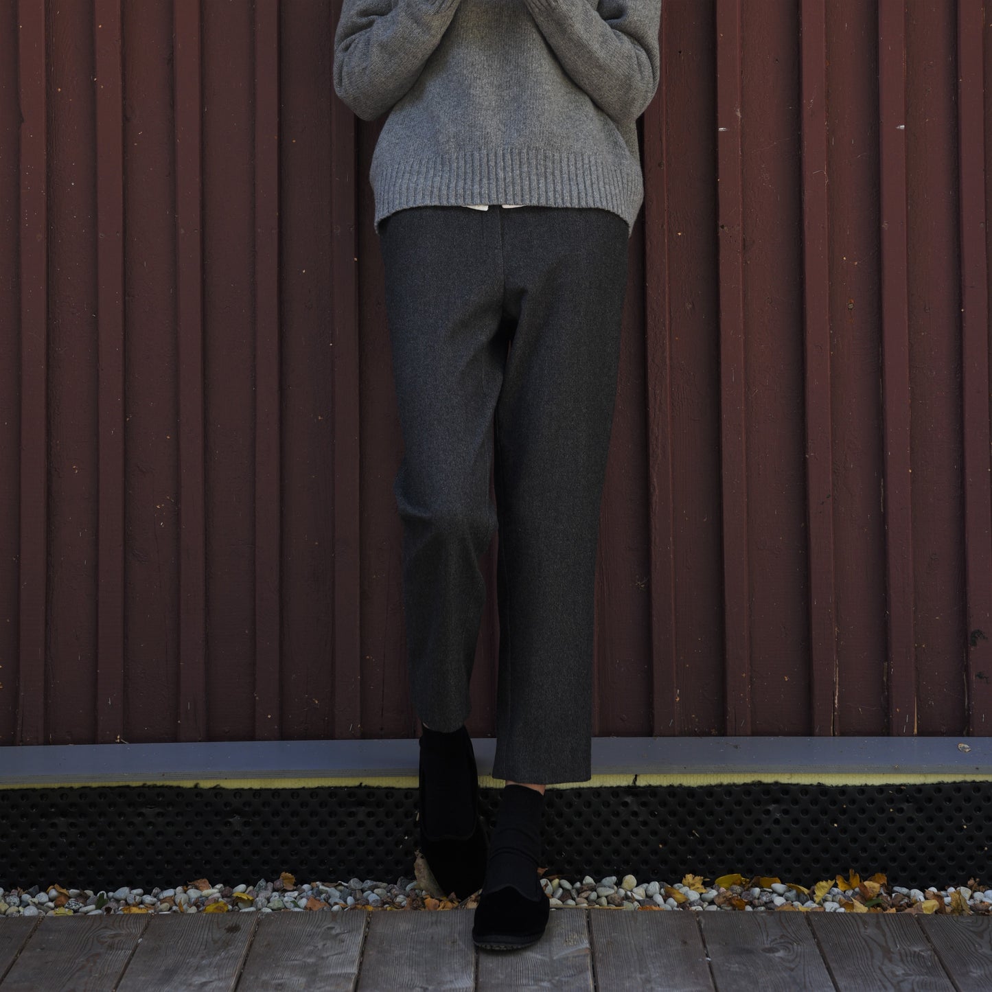 Melange Wool Pants